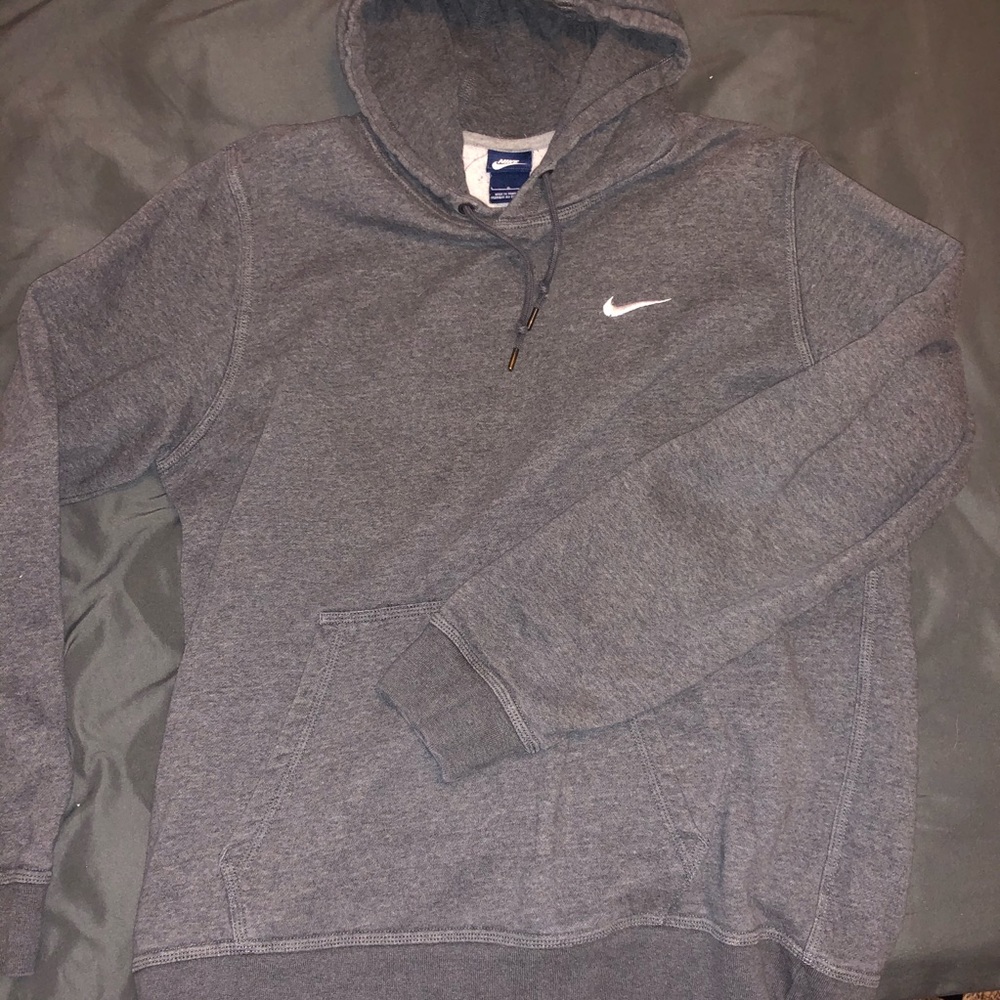 GREY NIKE HOODIE SWEATSHIRT